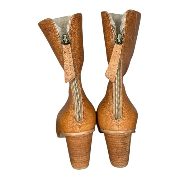 Matisse Fireside Boot Shearling Interior Size 9.5 Cognac - Picture 3 of 8